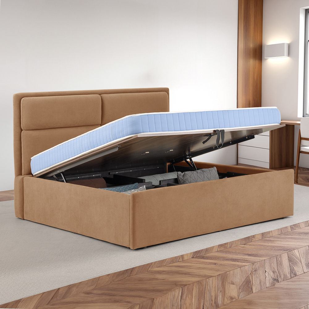 Wakefit Zewail Hydraulic Queen Size Upholstered Bed