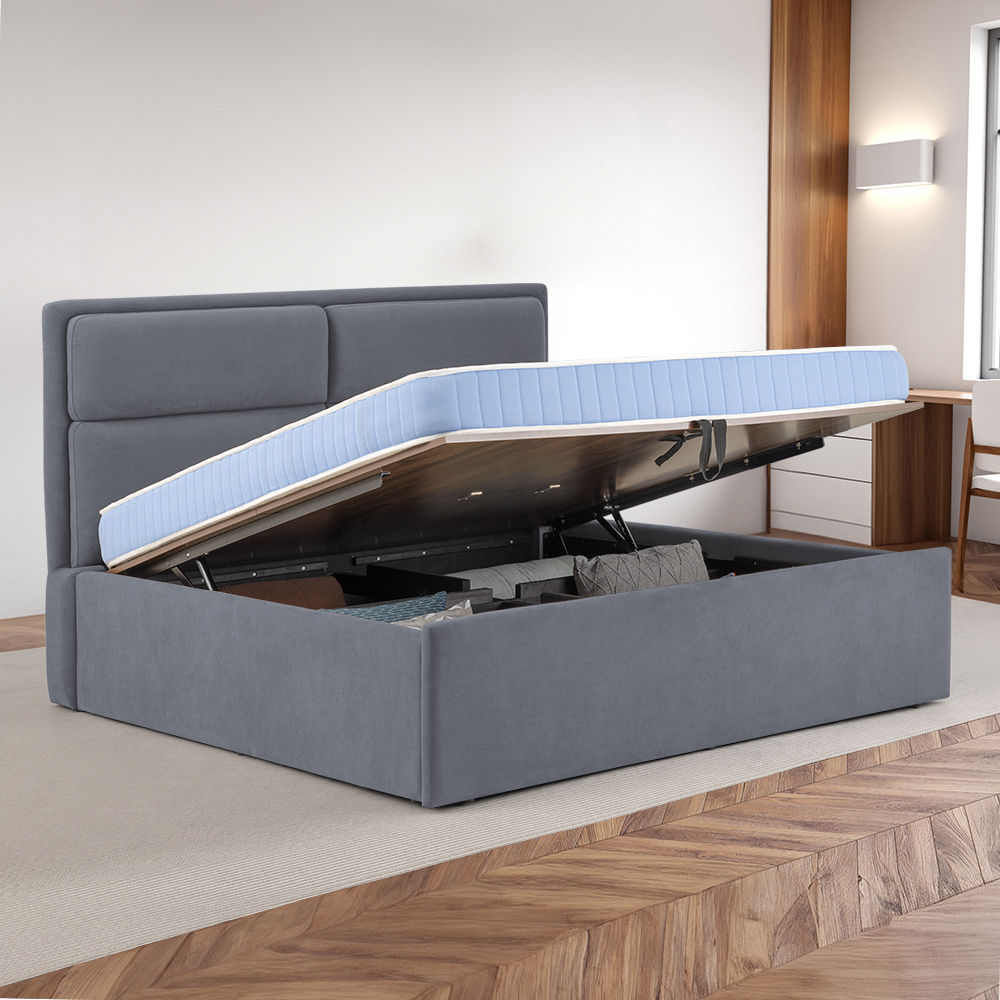 Wakefit Zewail Hydraulic Queen Size Upholstered Bed