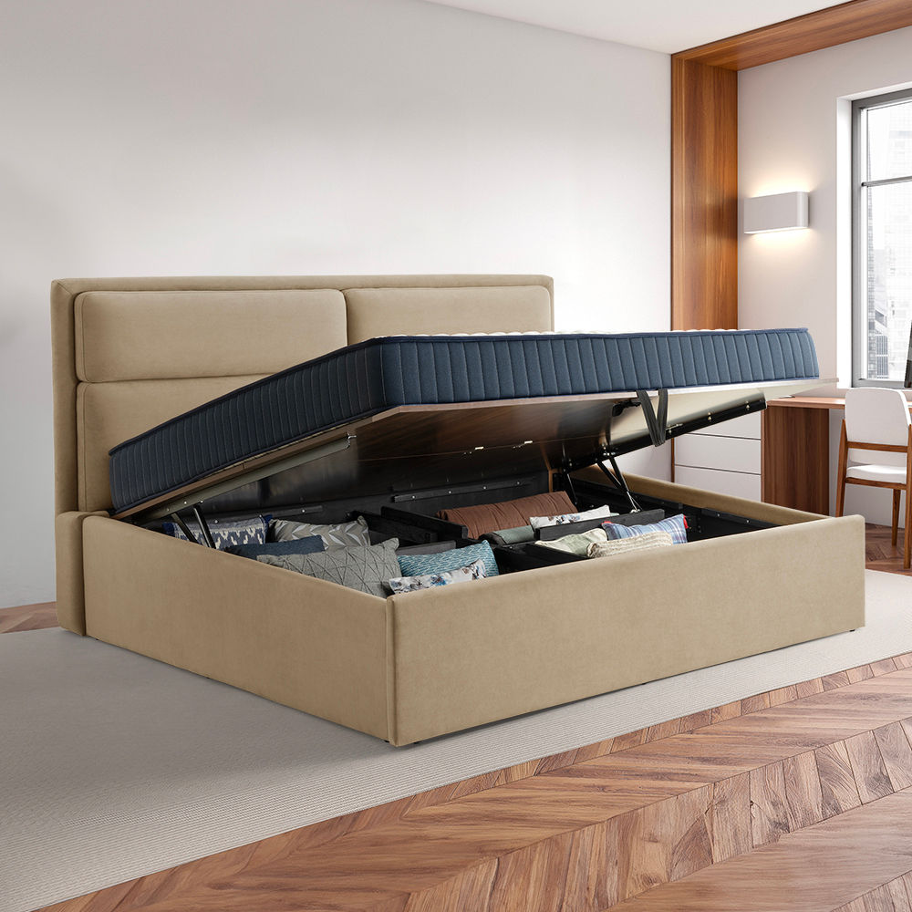 Wakefit Zewail Hydraulic King Size Upholstered Bed