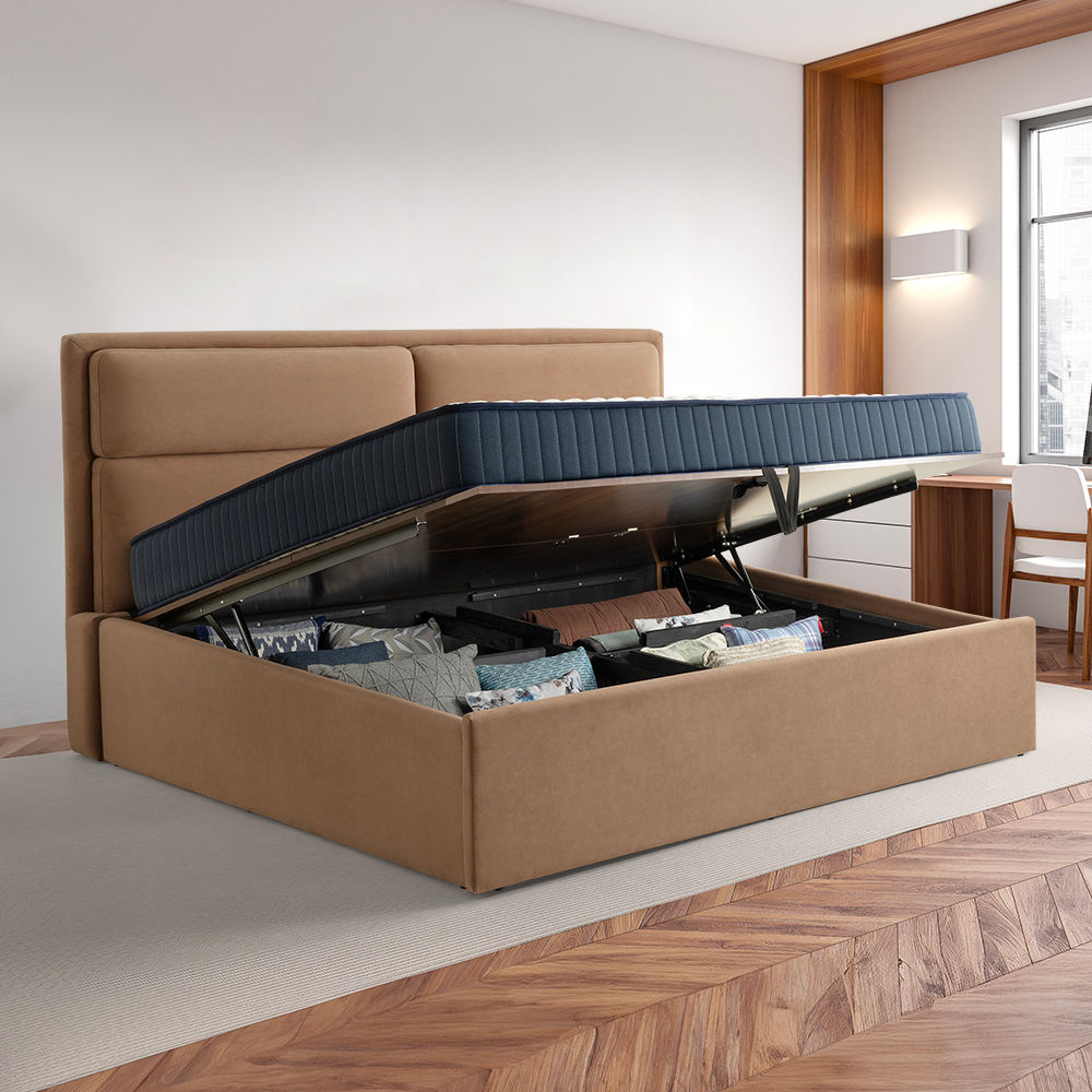 Wakefit Zewail Hydraulic King Size Upholstered Bed