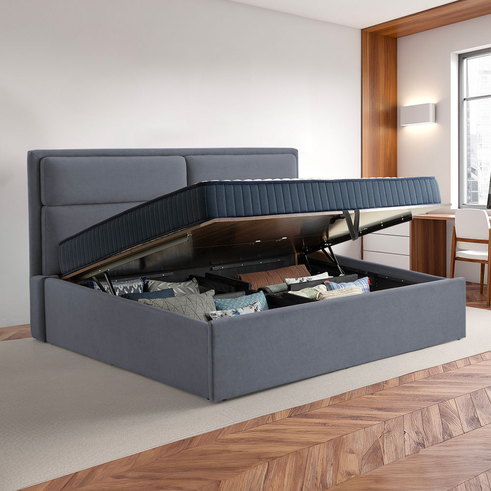 Wakefit Zewail Hydraulic King Size Upholstered Bed