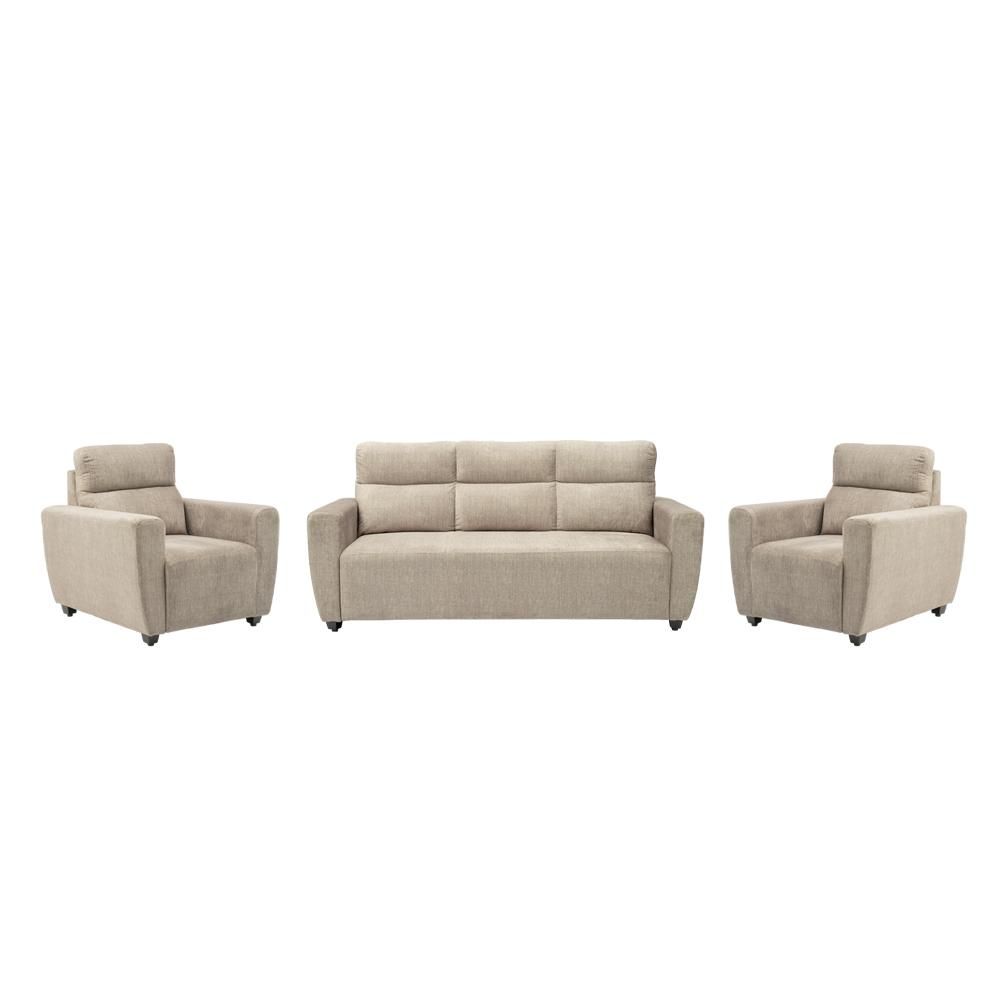 Wakefit Belize Plus Sofa Set - (3+1+1)