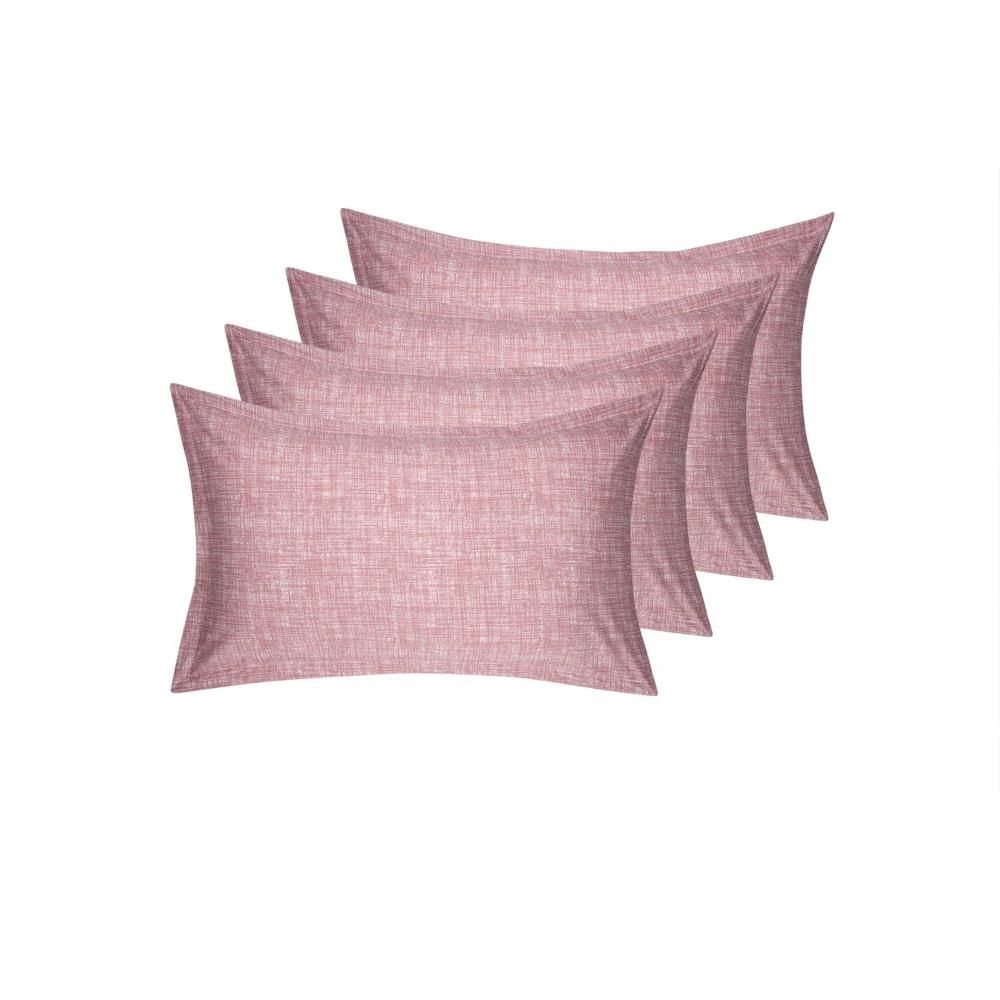 100% Cotton Pillow Cover | Standard Size 27x18 Inch | Set Of 4 | 160 TC | Florenza
