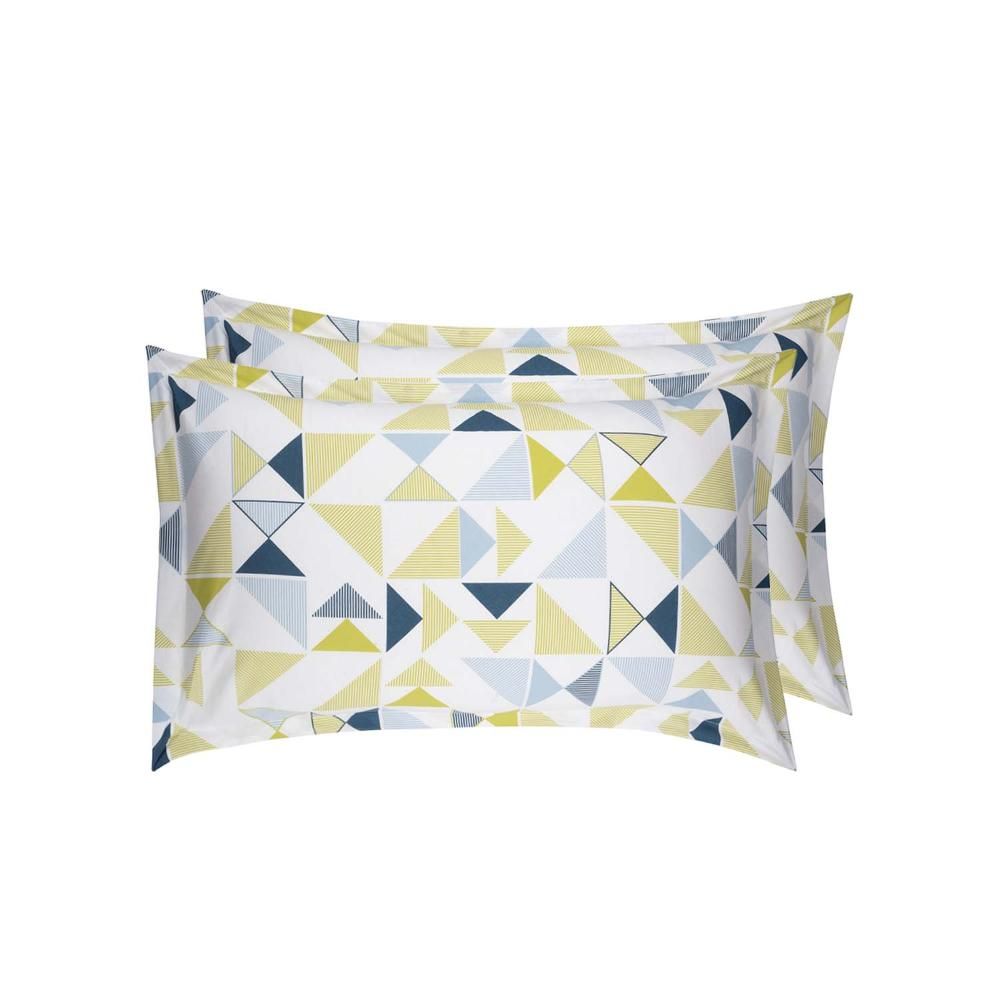 100% Cotton Pillow Cover | Standard Size 27x18 Inch | Set Of 2 | 160 TC | Maze