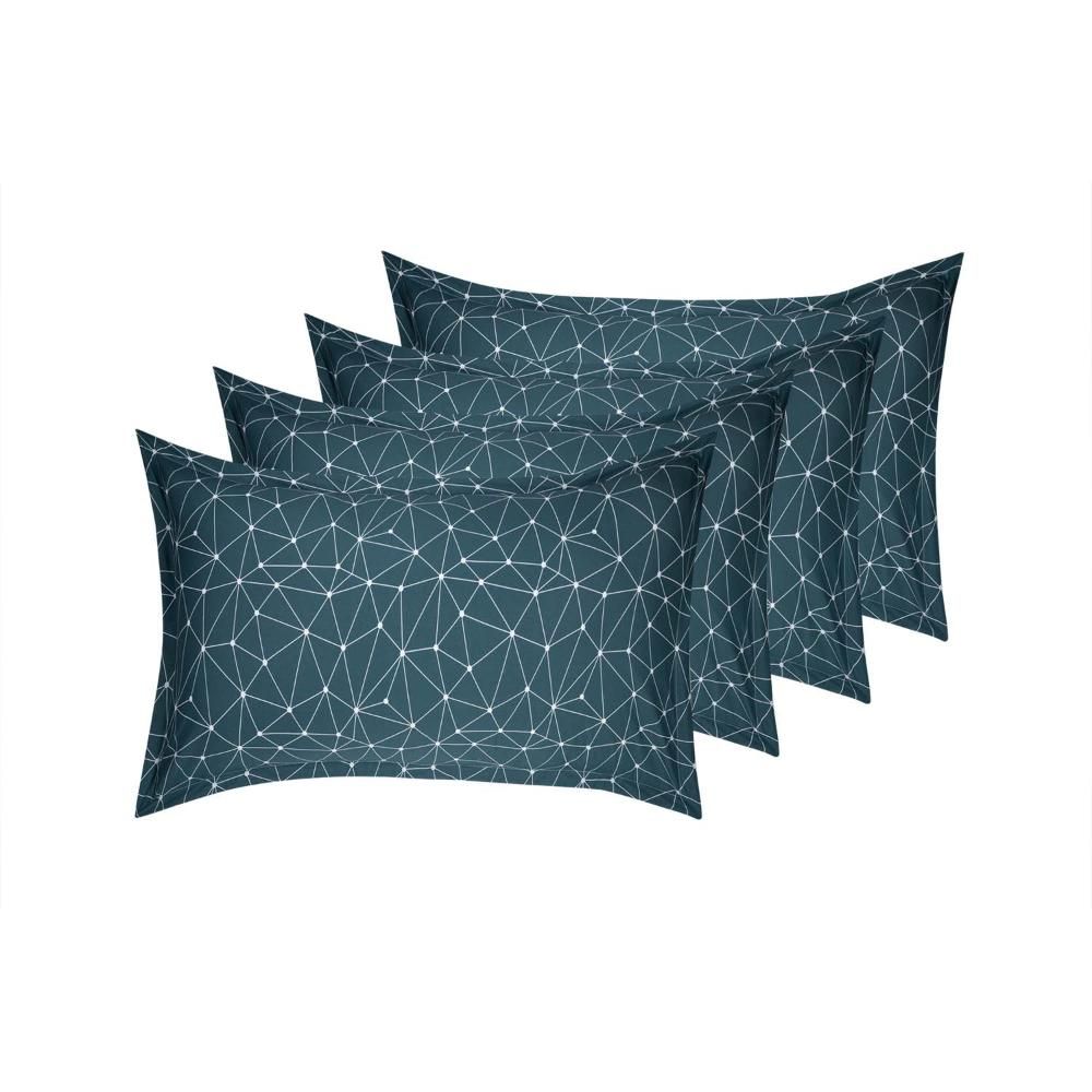 100% Cotton Pillow Cover | Standard Size 27x18 Inch | Set Of 4 | 160 TC | Michele