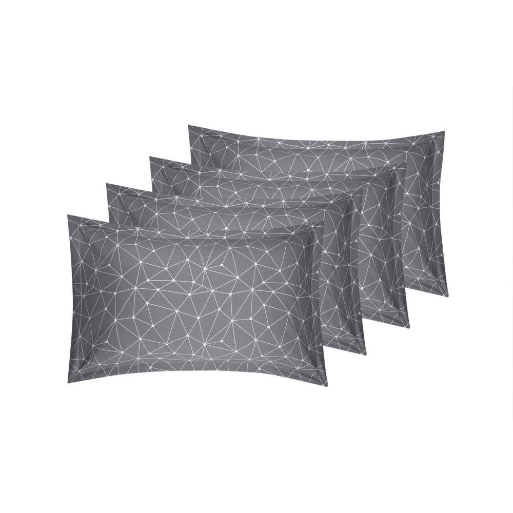 100% Cotton Pillow Cover | Standard Size 27x18 Inch | Set Of 4 | 160 TC | Mario