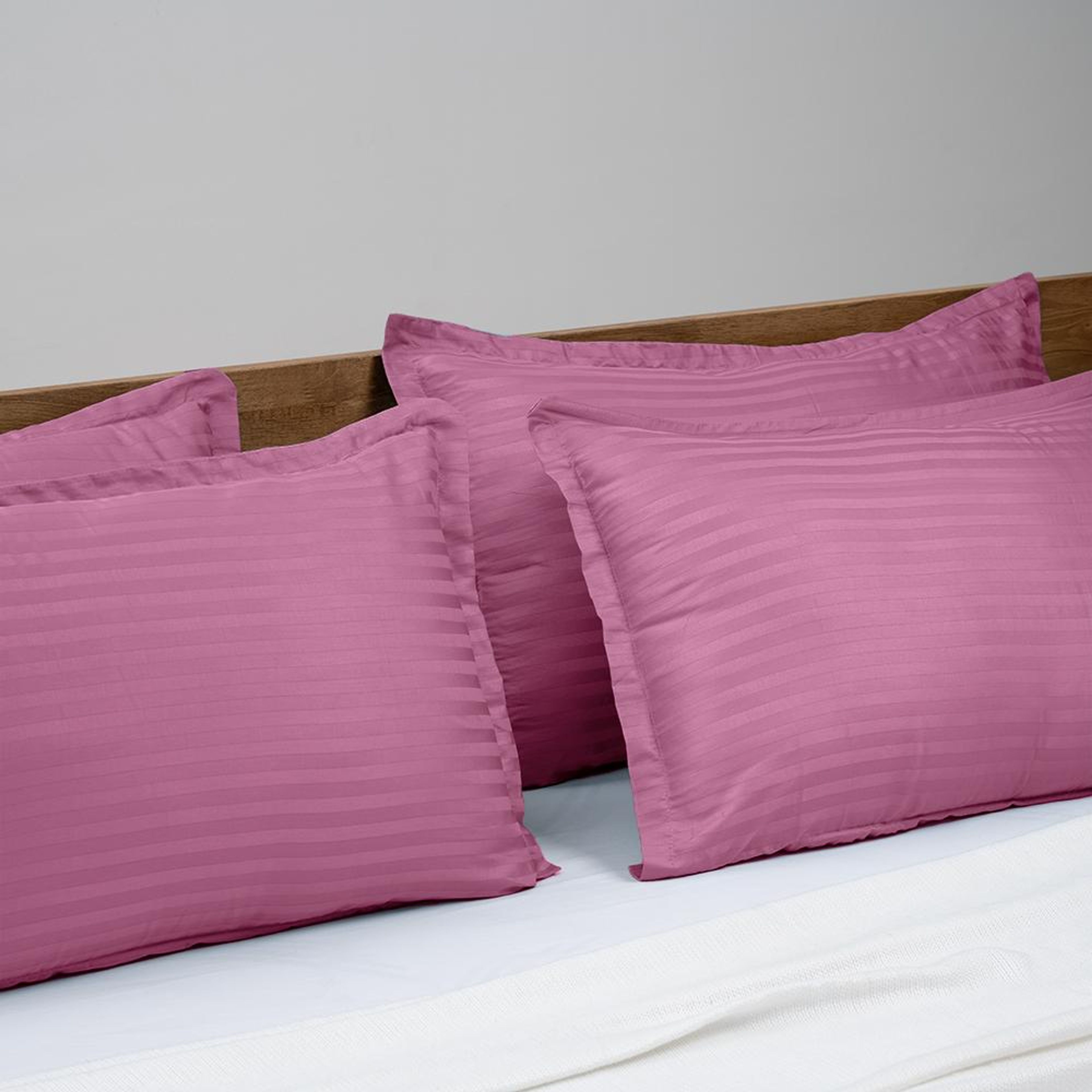 100% Cotton Pillow Cover Standard Size 27x18 Inch Set Of 215 TC  Dry Rose