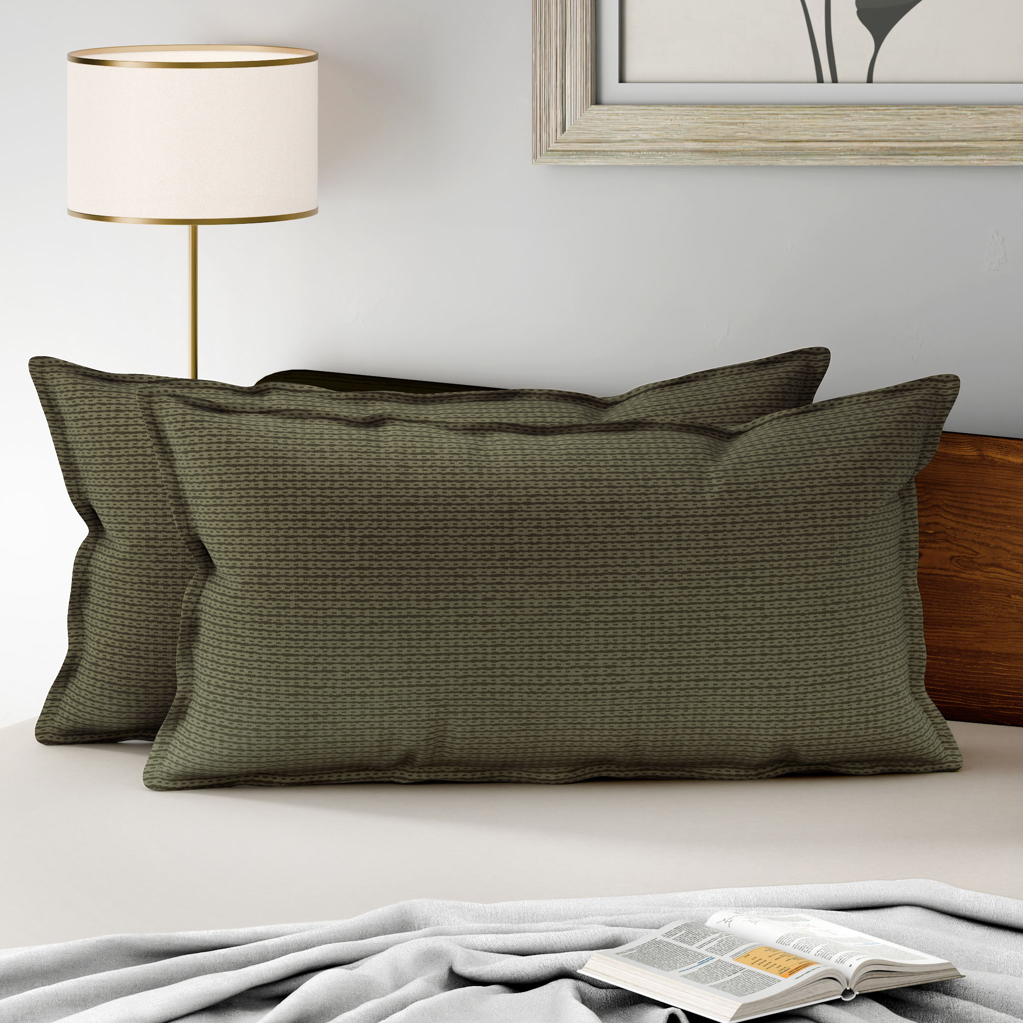 100% Cotton Pillow Cover | King Size 36x19 Inch | Set Of 2 | 160 TC | Chintz