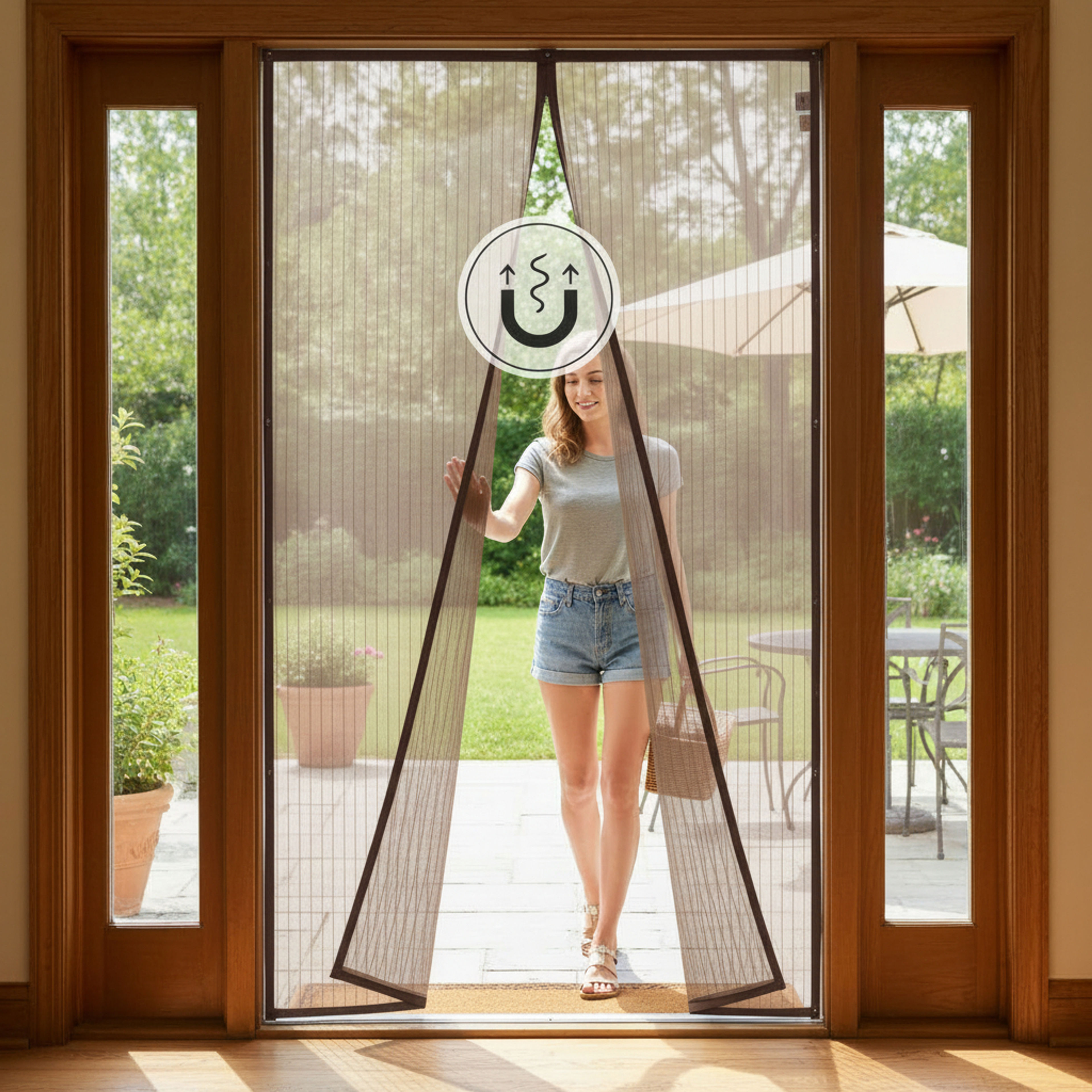 Polyester Magnetic Mosquito Net for All Door Types & Sizes