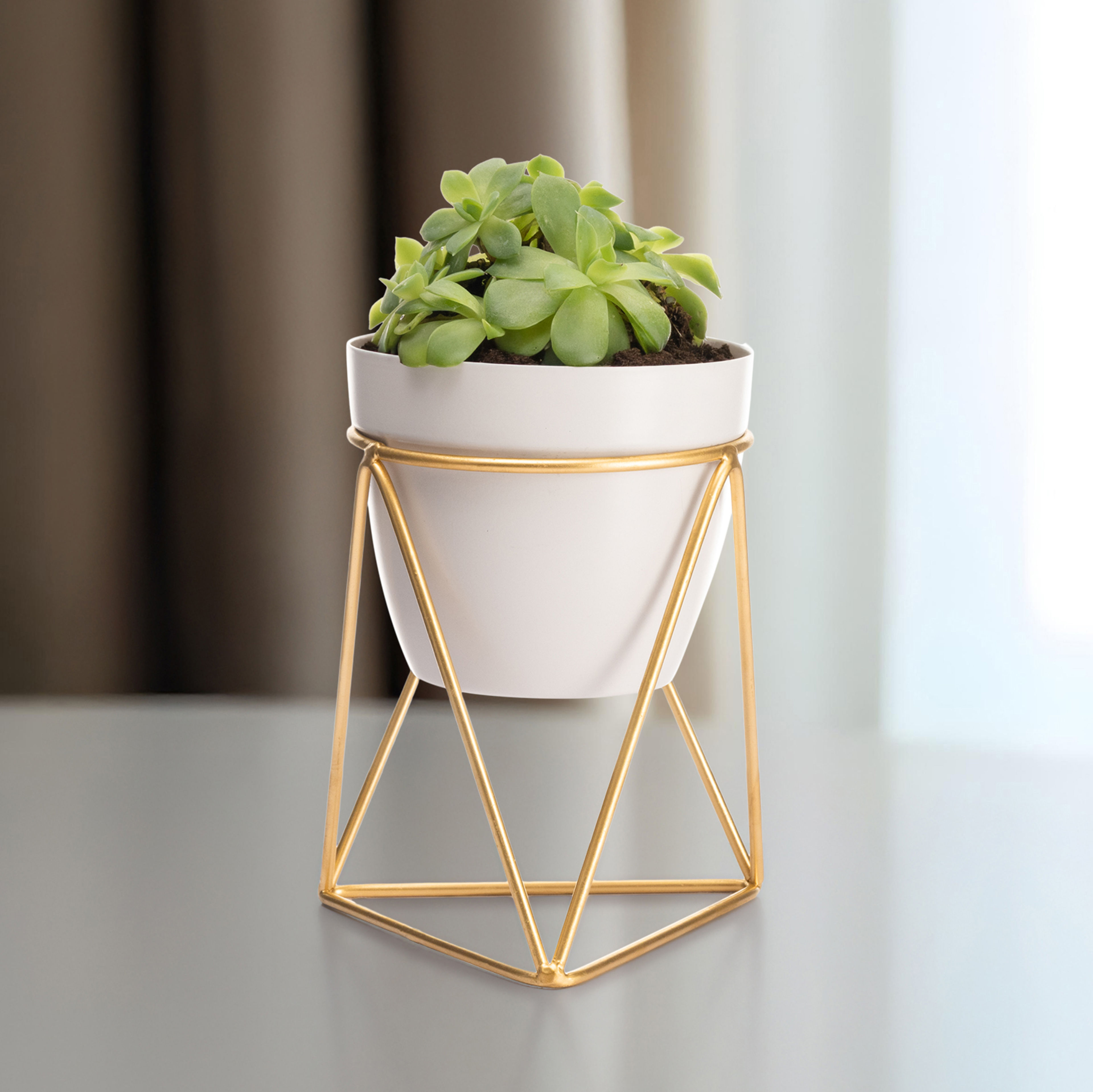 Claymore planter white by Wakefit