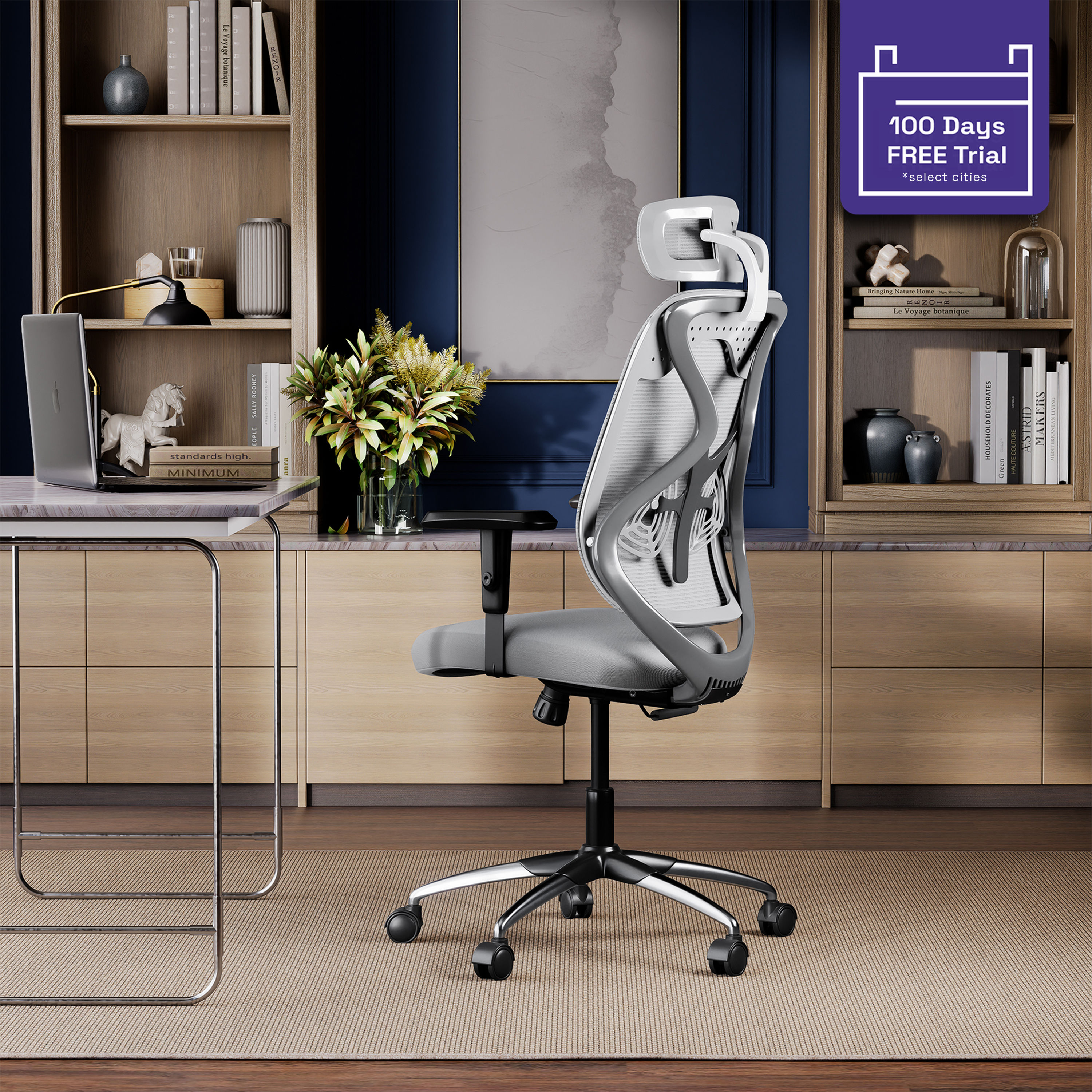 Buy High Back Ergonomic Office chairs Online at Best prices