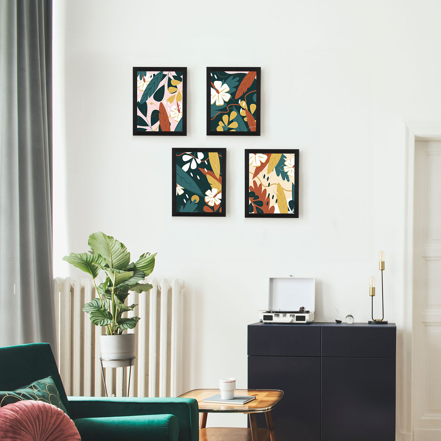 MDF Picture Frame | 11x14 Inch | Set of 4 | For Living Room, Bedroom & Office Decor | Gifting Option | Nature's Whisper