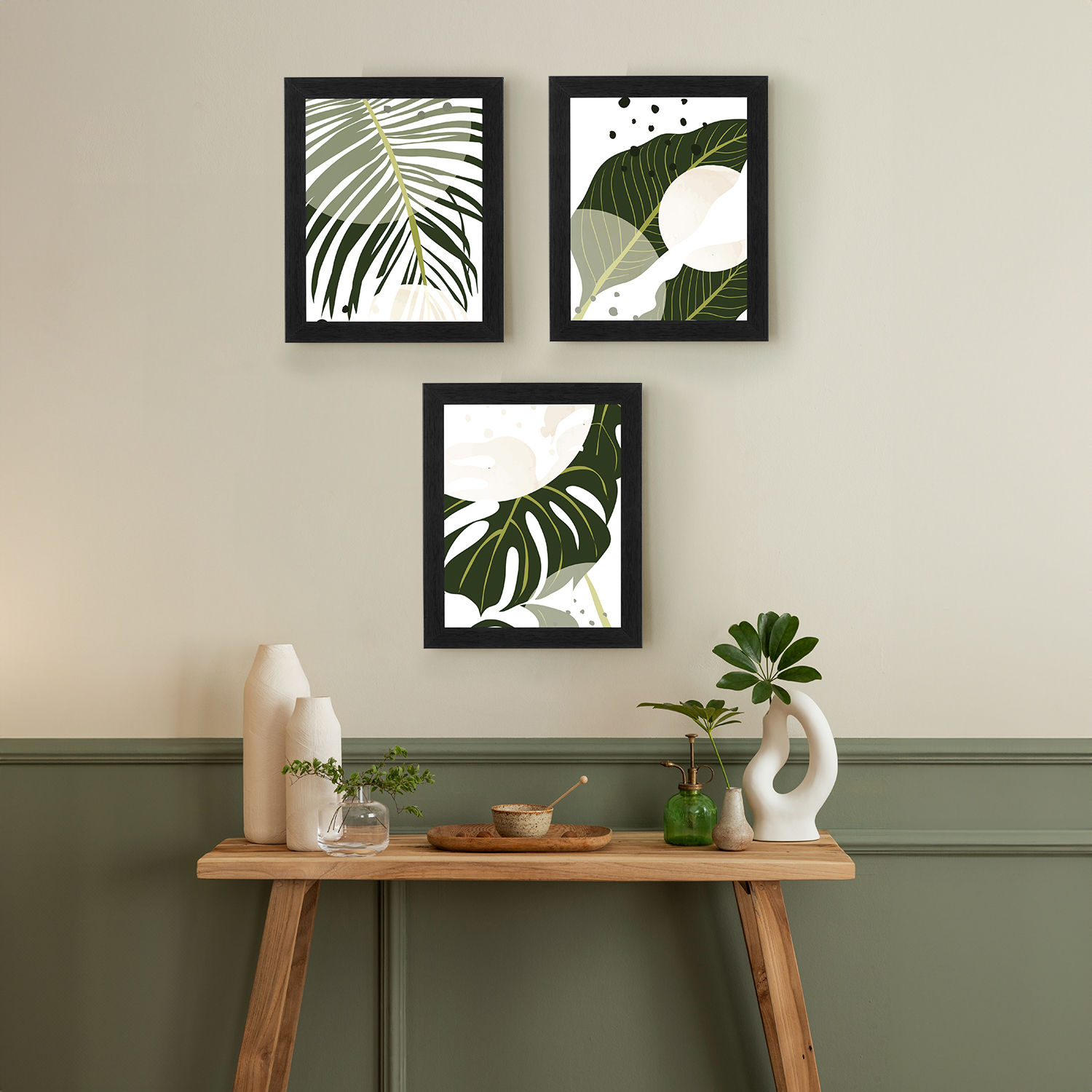 MDF Picture Frame | 9x11 Inch | Set of 3 | For Living Room, Bedroom & Office Decor | Gifting Option | Tropical Delight