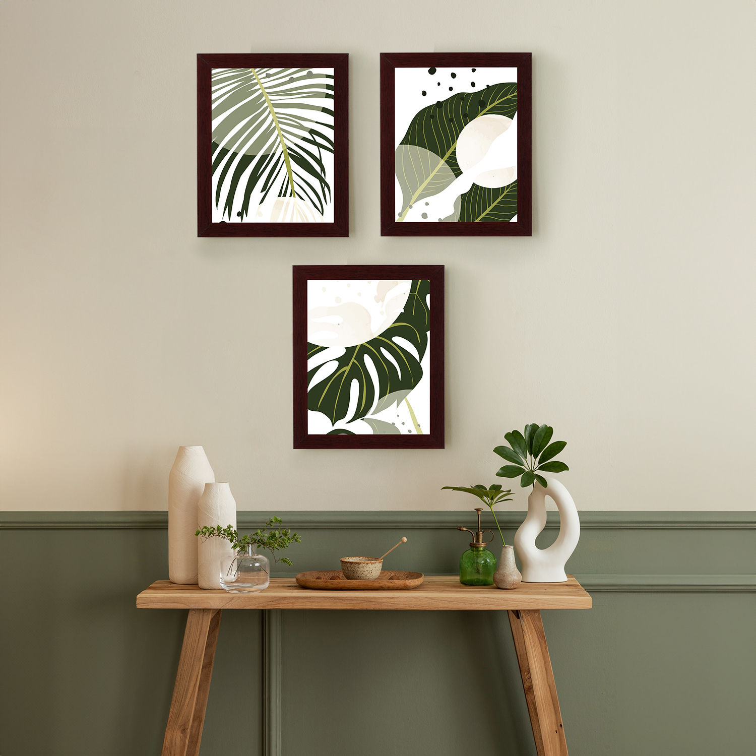 Tropical Delight Red Picture Frame Set of 3 (9X11) Inch