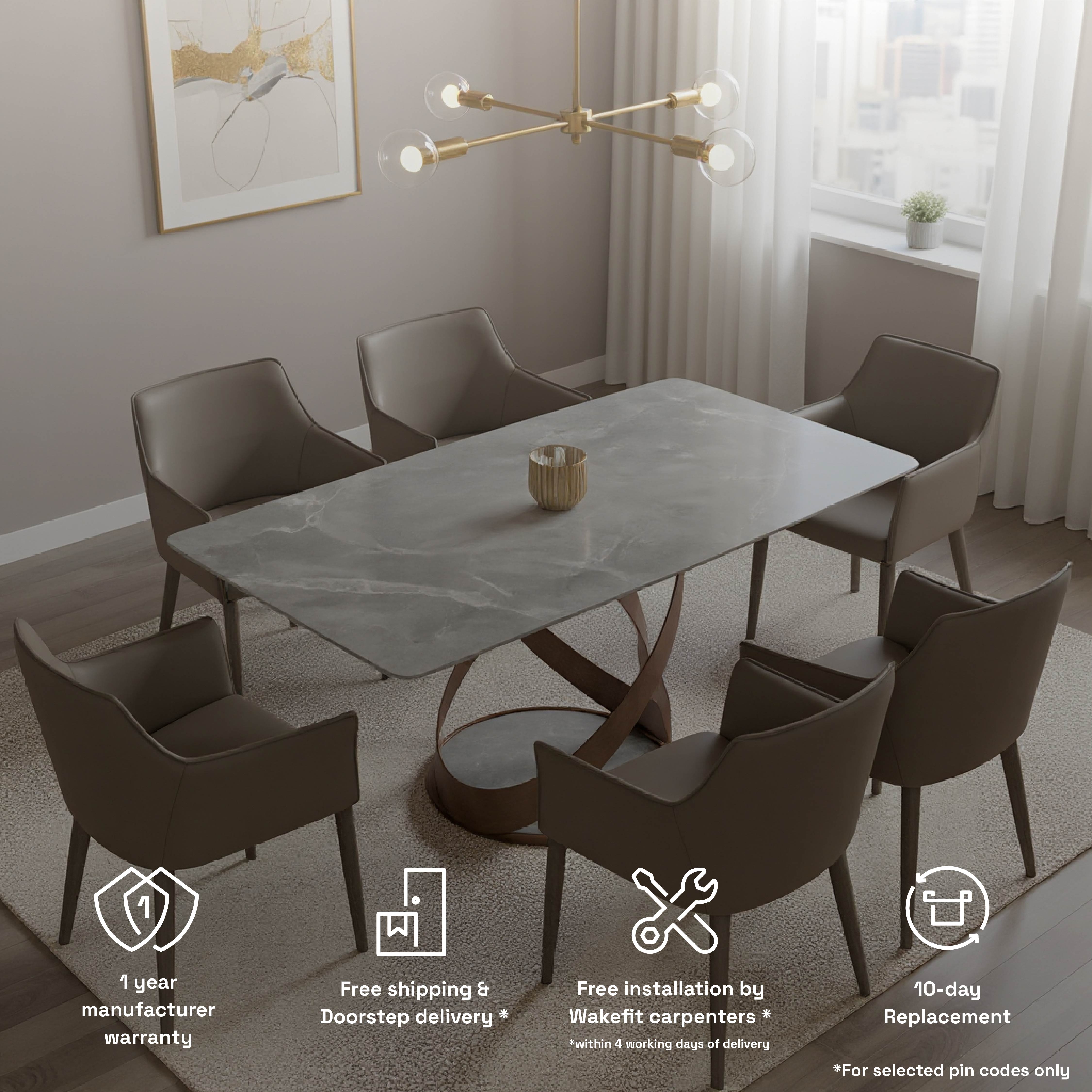 Buy Mochi 6 Seater Dining Set Online At Best Price In India | Wakefit