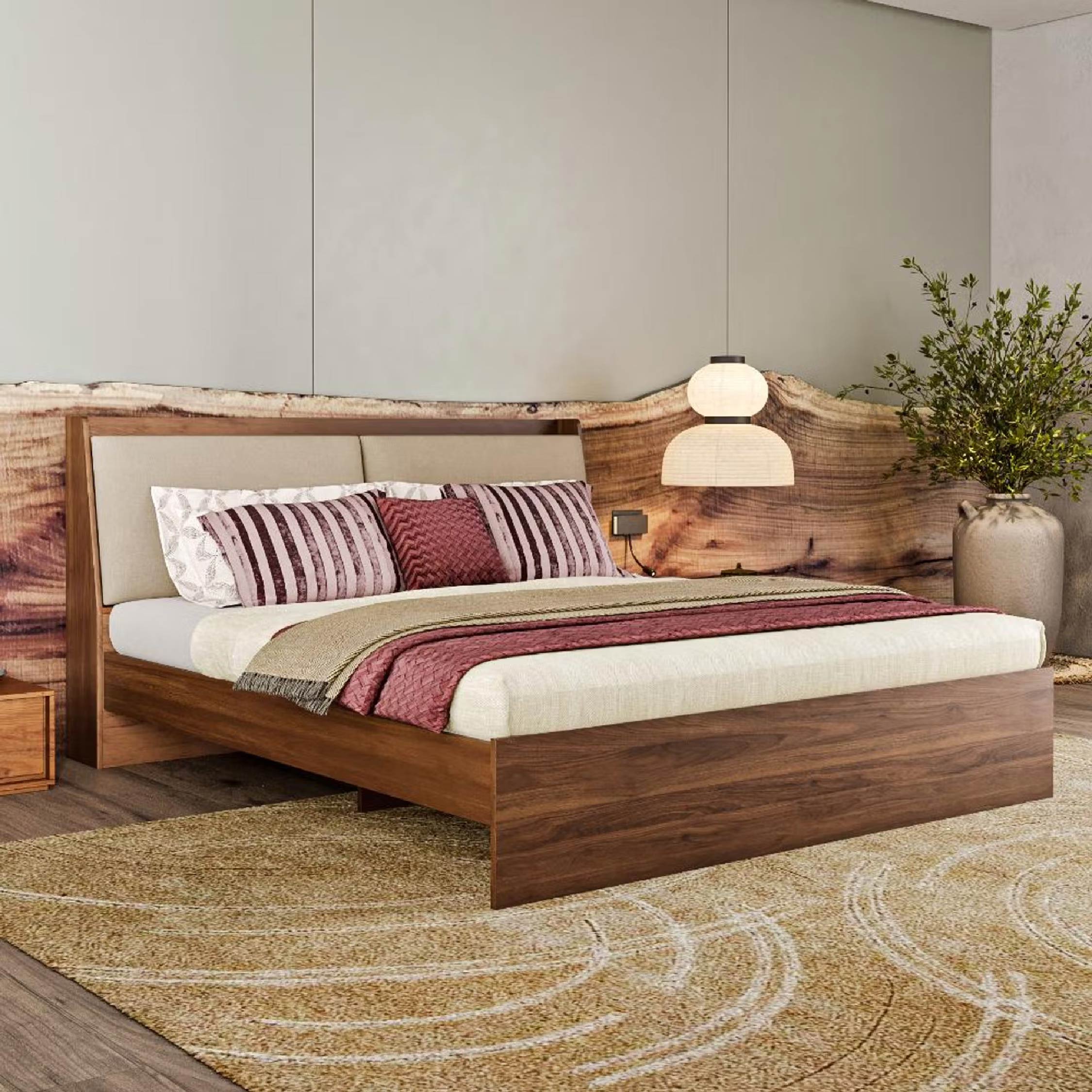 Buy Engineered Wood Bed Without Storage Ma₹19980Online At Best