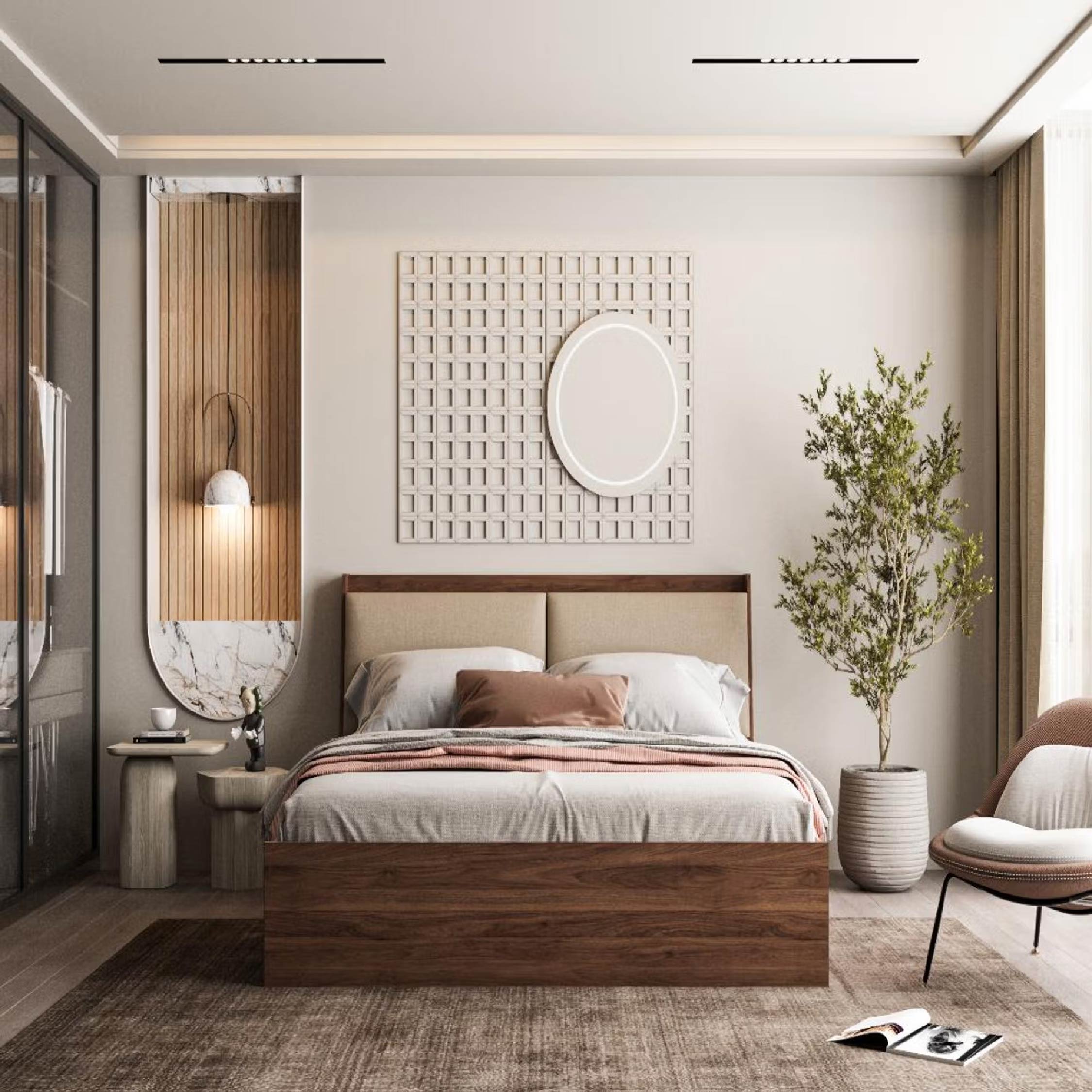 Wakefit Mars King Storage Bed Omega Pearl