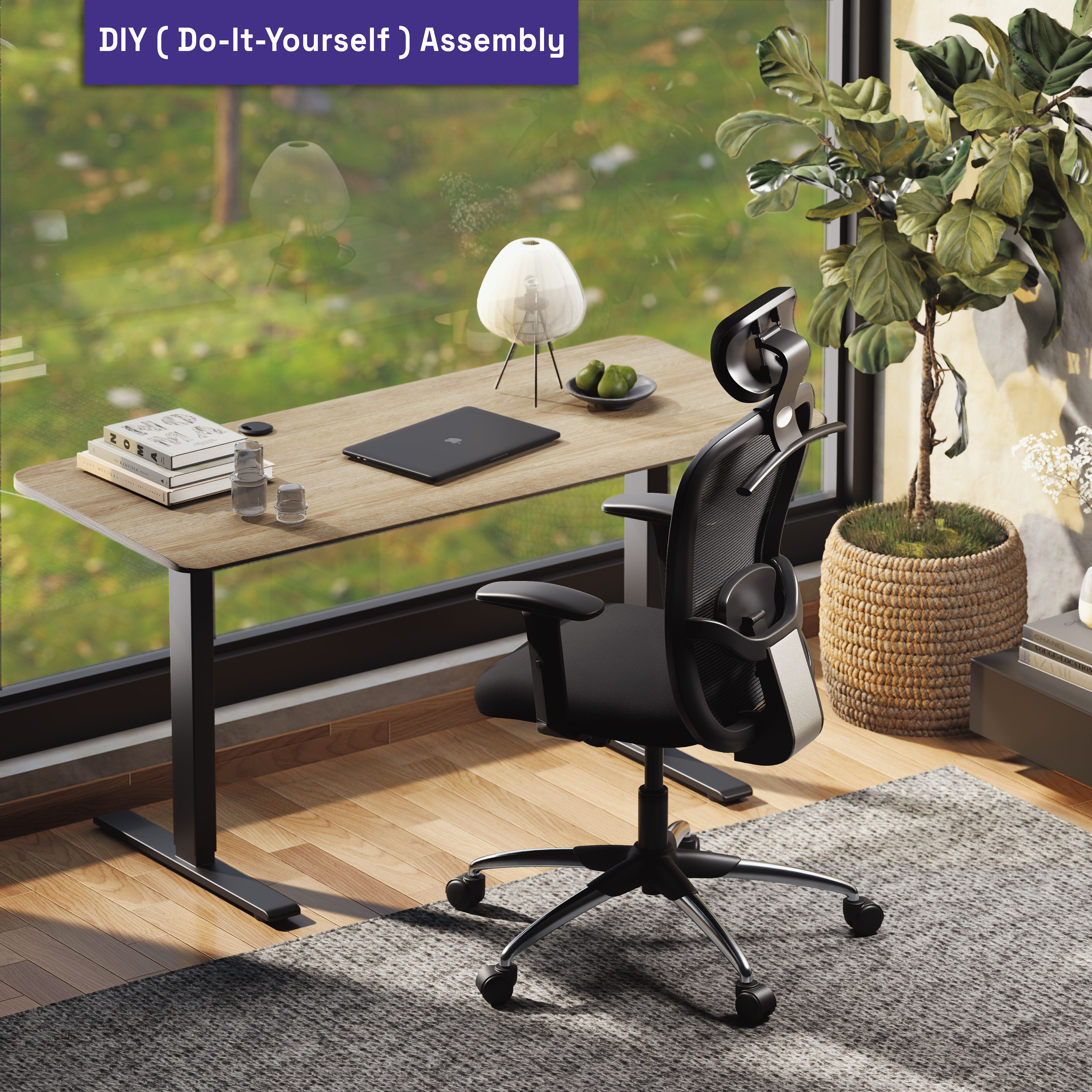 Buy Safari High Back Office Chairs in Black Grey at Best Price