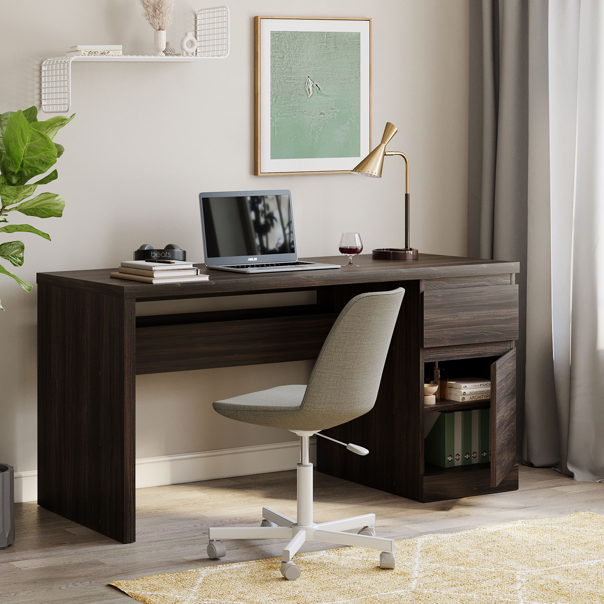 Wakefit Camus Study Table- Wyoming Maple