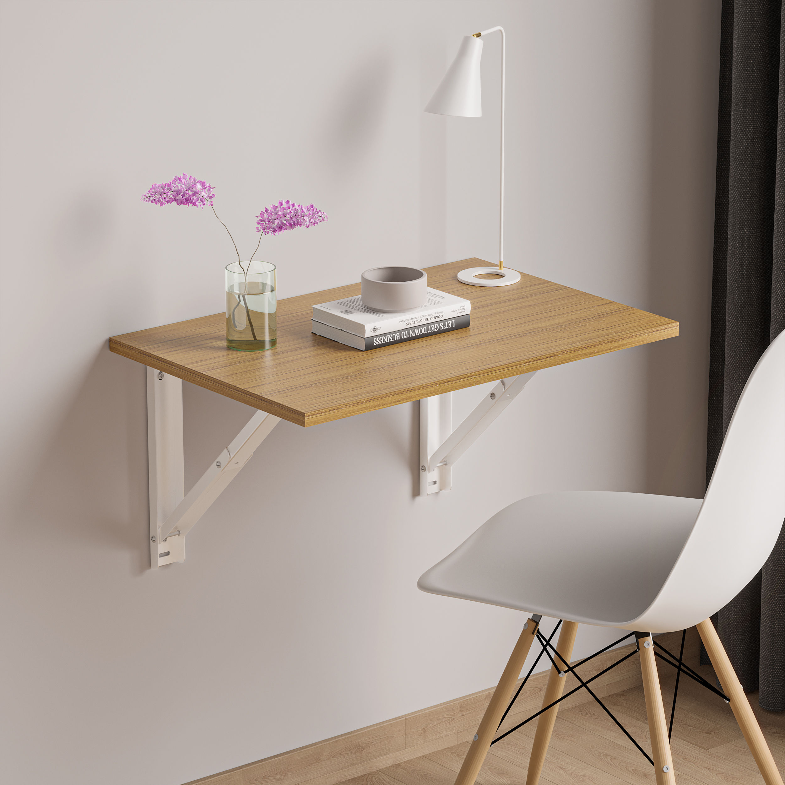 Wakefit Couper Study Table (18mm Urban Teak)