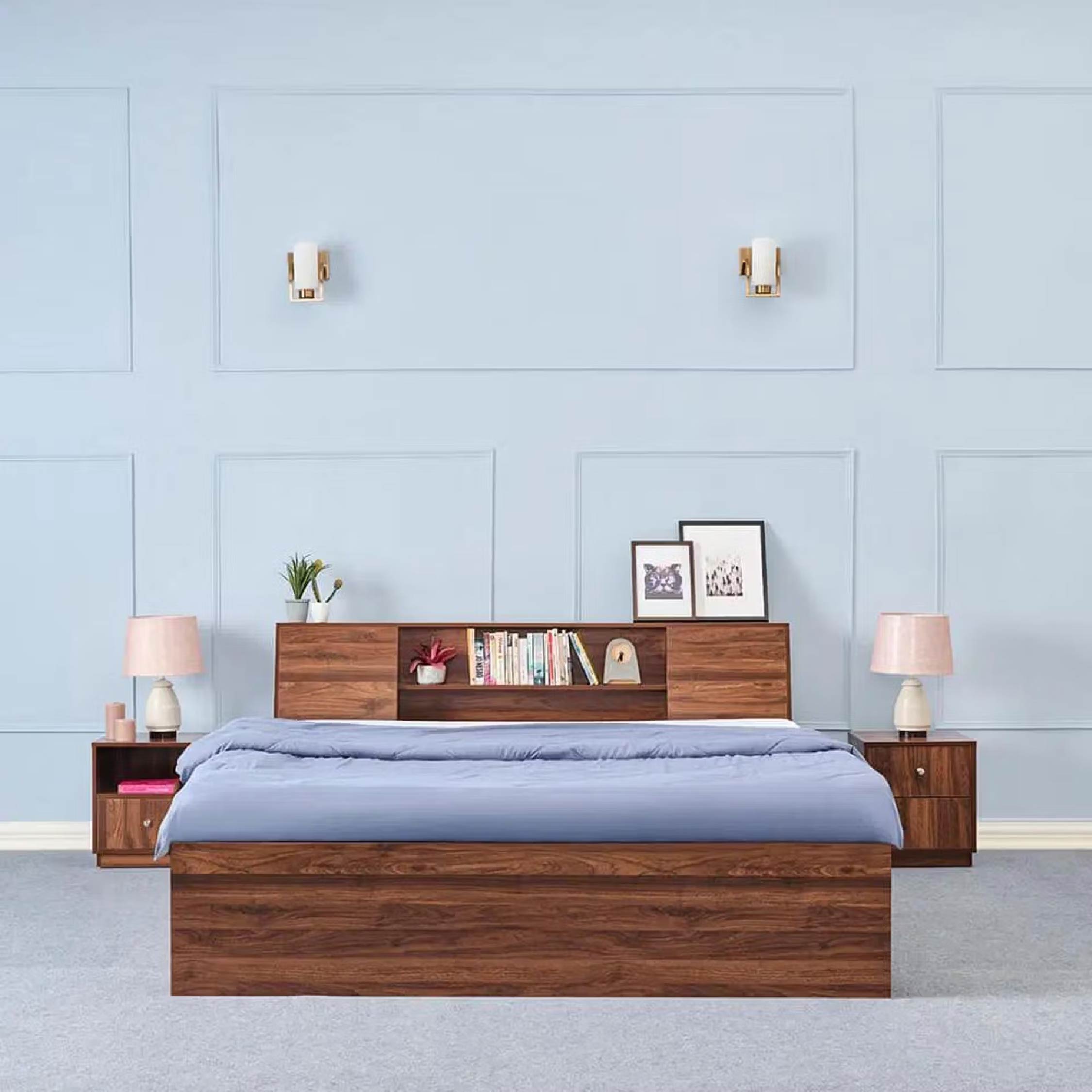 Wakefit Orion Engineered Wood Bed with Storage (78*60inch) / (198.1*152.4cm)