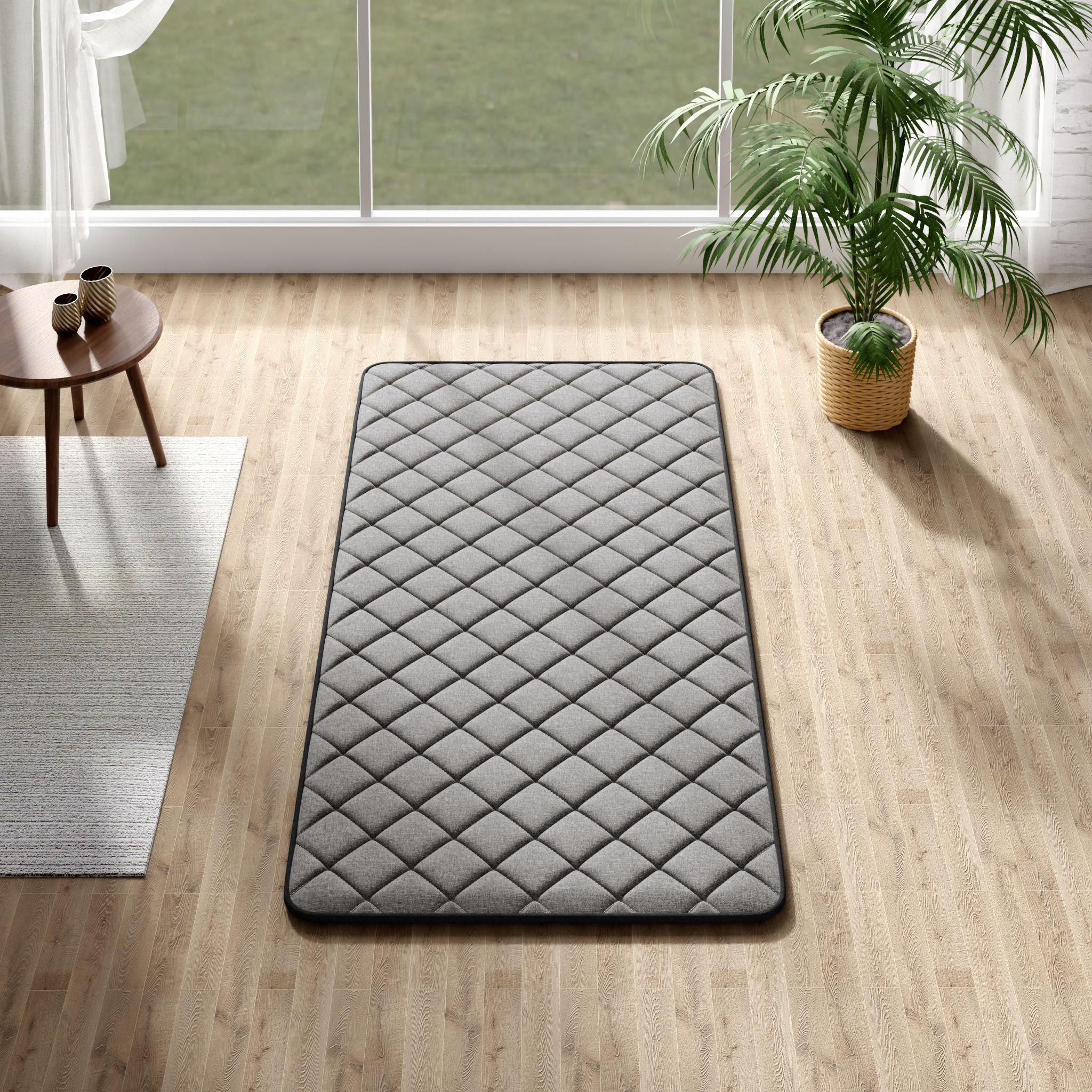 Foldable Mattress | 20 mm Thick | Single Size (75 x 36 inch) | Japanese Tatami Mat | Portable Roll up Mattress | Flow Mat