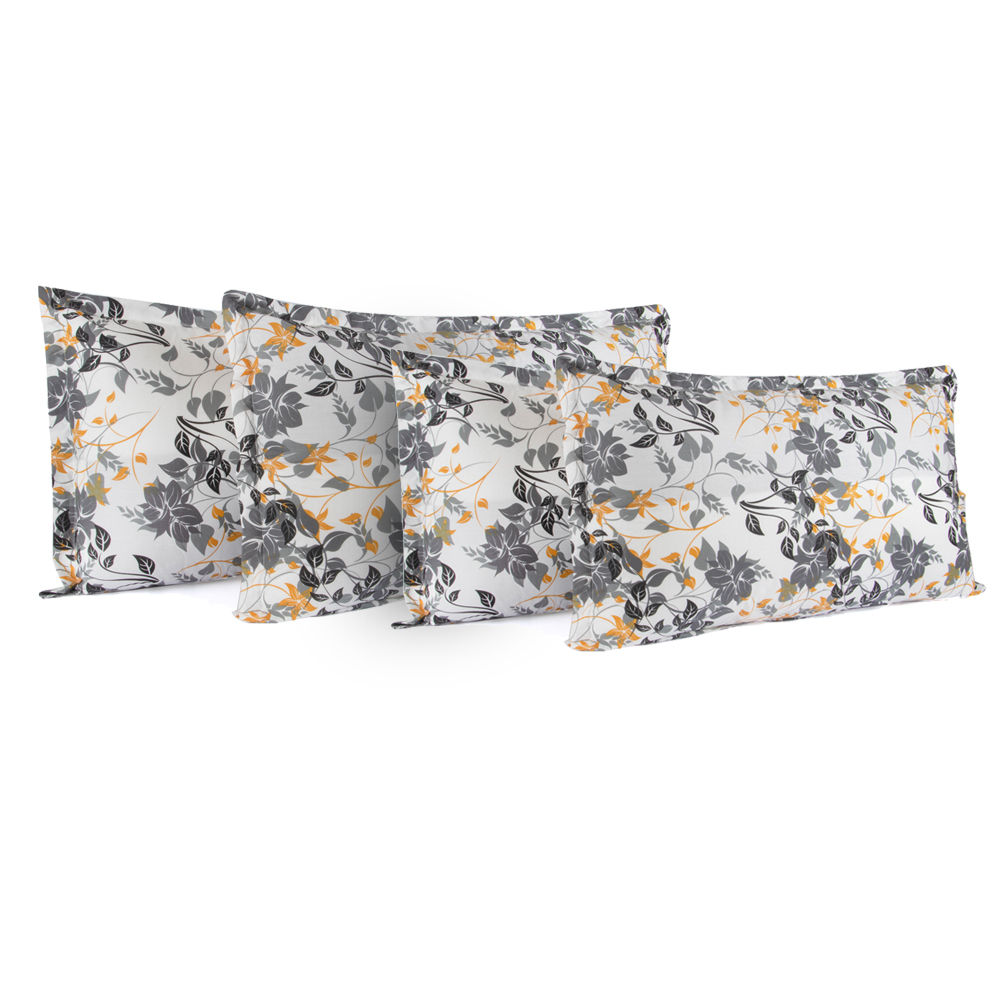 100% Cotton Pillow Cover | Standard Size 27x18 Inch | Set Of 4 | 144 TC | Autumn Sunset