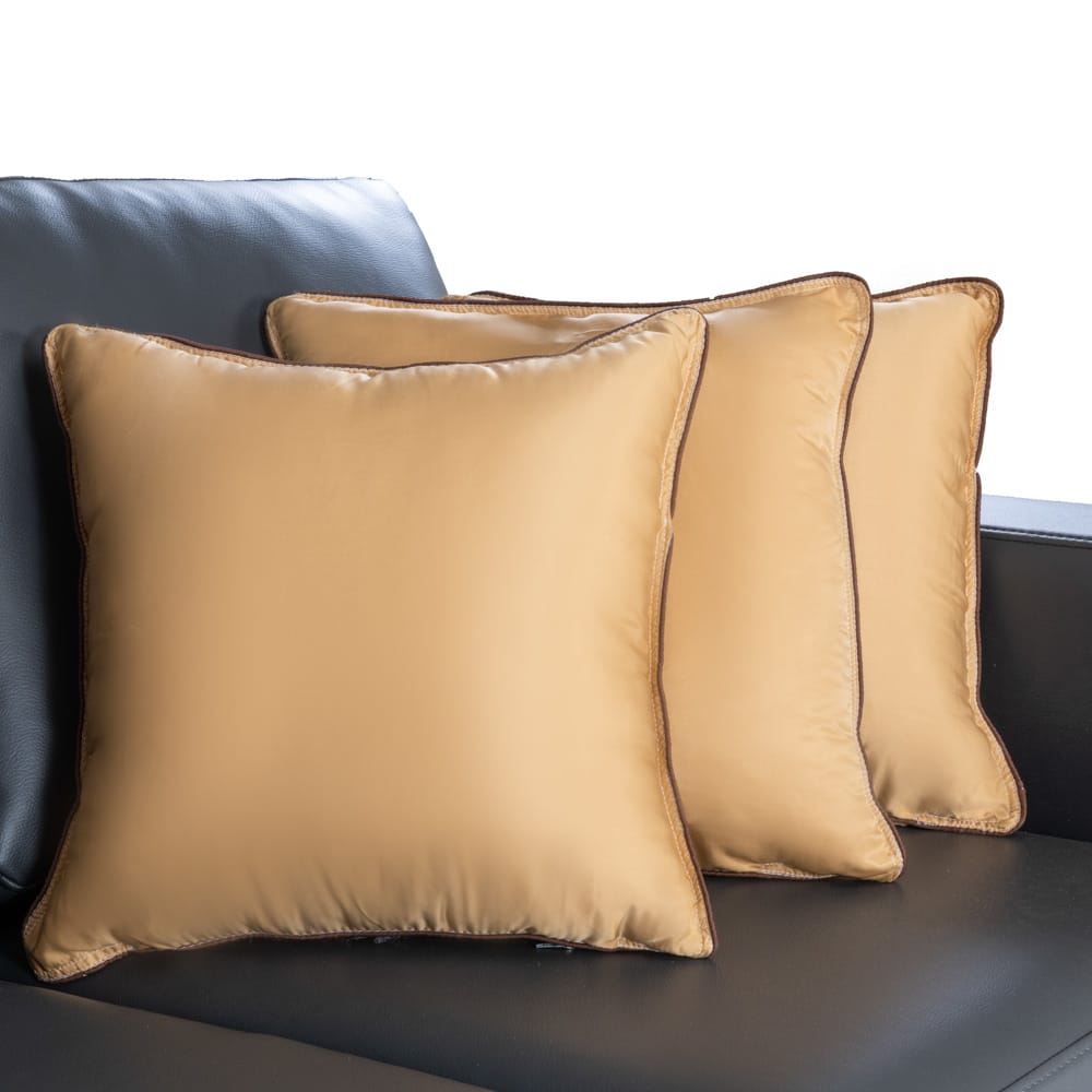 Wakefit Hollow Fibre Filled Cushion, 16x16 Inch, Beige Set of 5 (Can be  used, with or without cover) (Can be used, with or without cover)