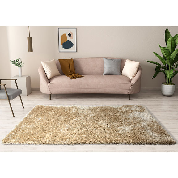  Caramel Shaggy Polyester Rug