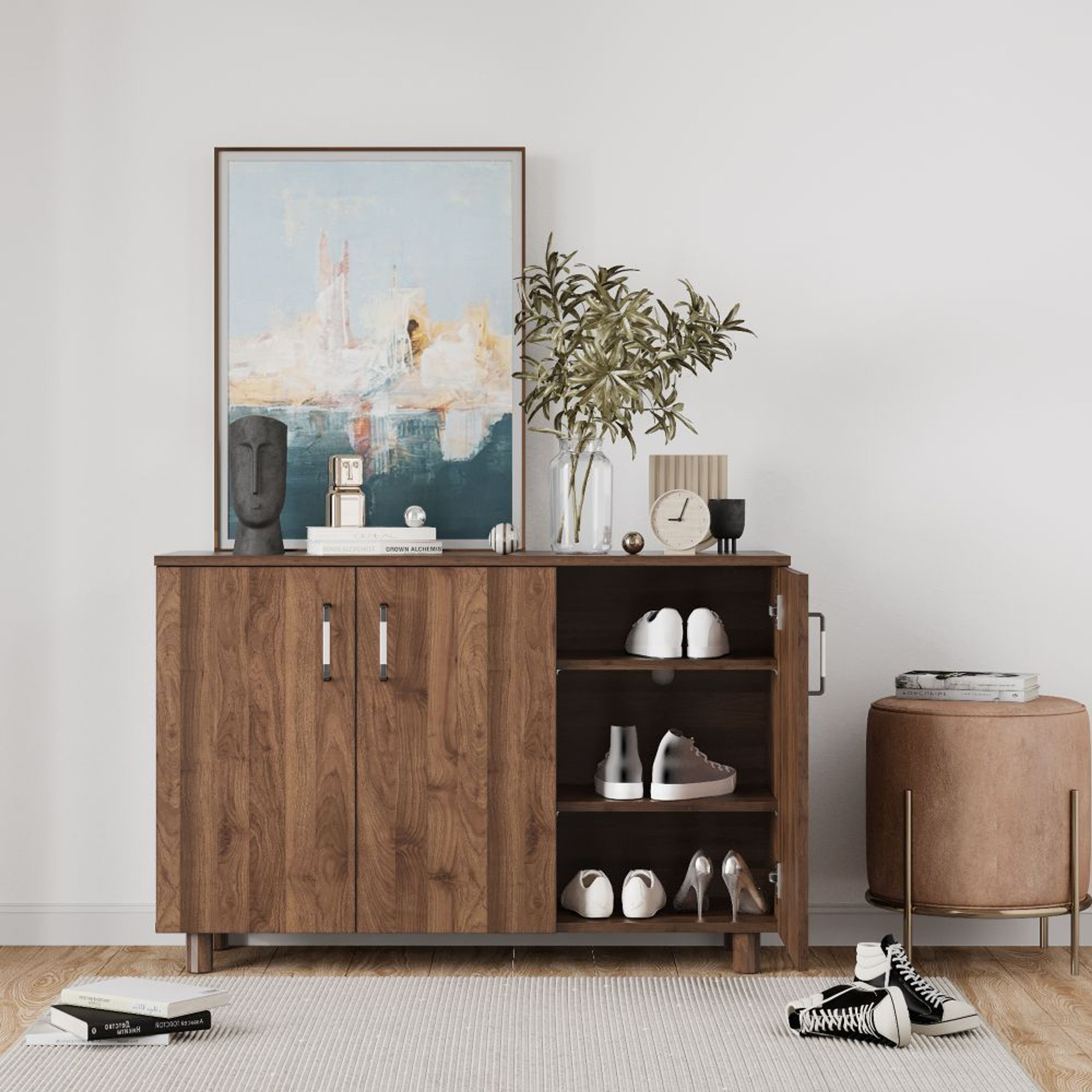 Buy Giveh Engineered Wood Shoe Rack Online at Best prices starting - Main Image