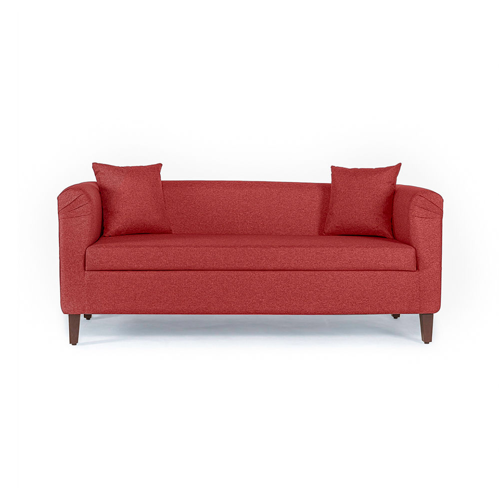 Wakefit Miami Sofa - 3 Seater - Omega Red