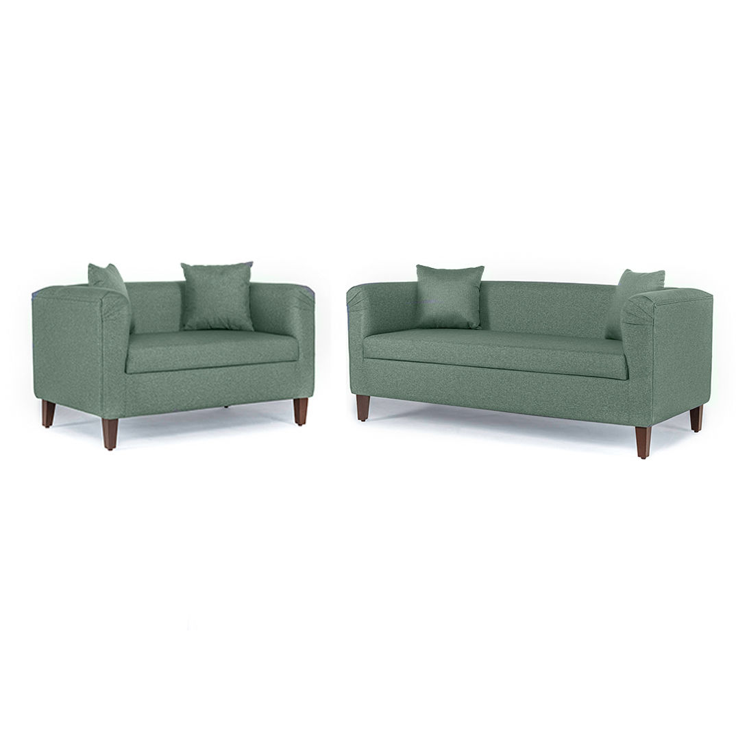 Wakefit Miami Sofa - 3+2 Seater - Omega Green