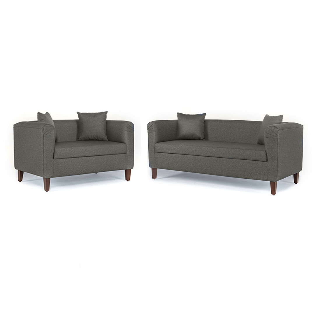 Wakefit Miami Sofa - 3+2 Seater - Omega Grey