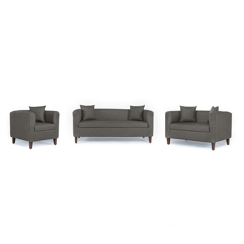 Wakefit Miami Sofa - 3+2+1 Seater - Omega Grey
