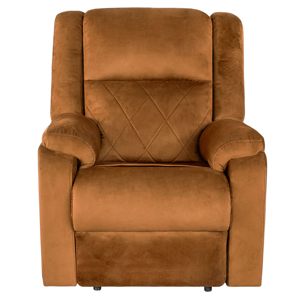 Wakefit Empress Recliner - 1 Seater - Velvet Amber