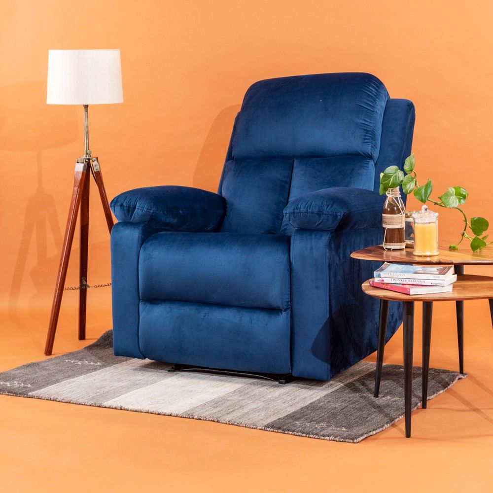 Wakefit Stargazer Recliner - 1 Seater - Blue