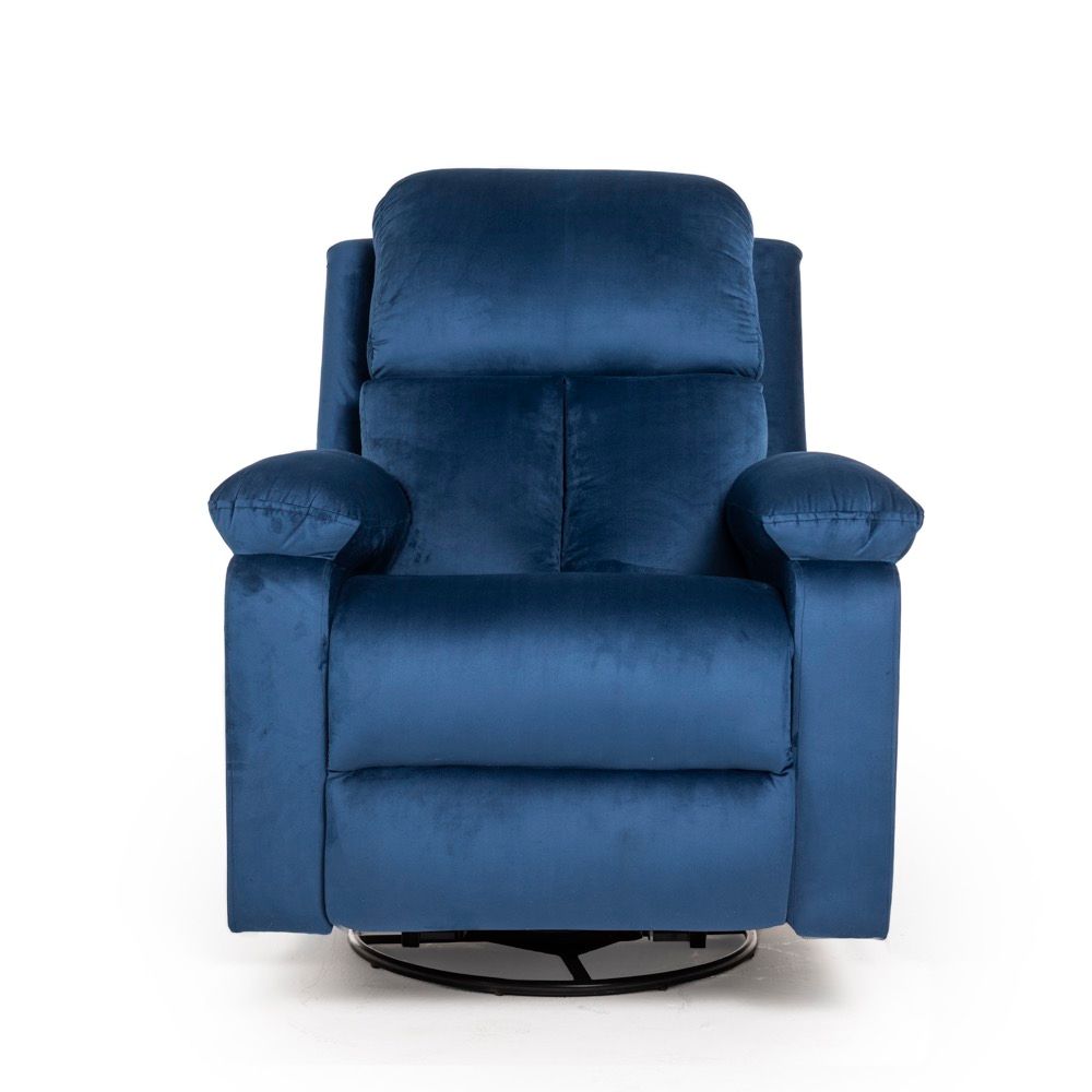 Wakefit Stargazer Rocking & Revolving Recliner - 1 Seater - Blue