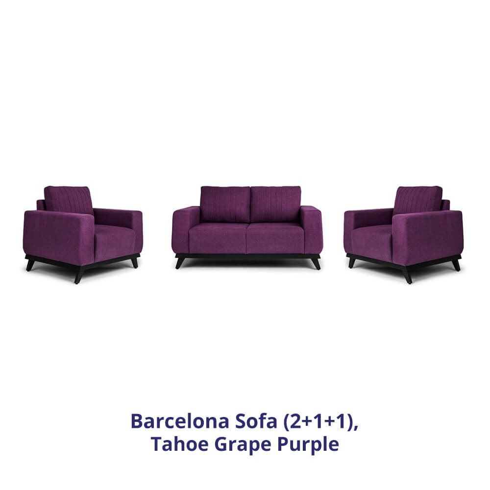 Wakefit Barcelona Sofa Set (2+1+1)
