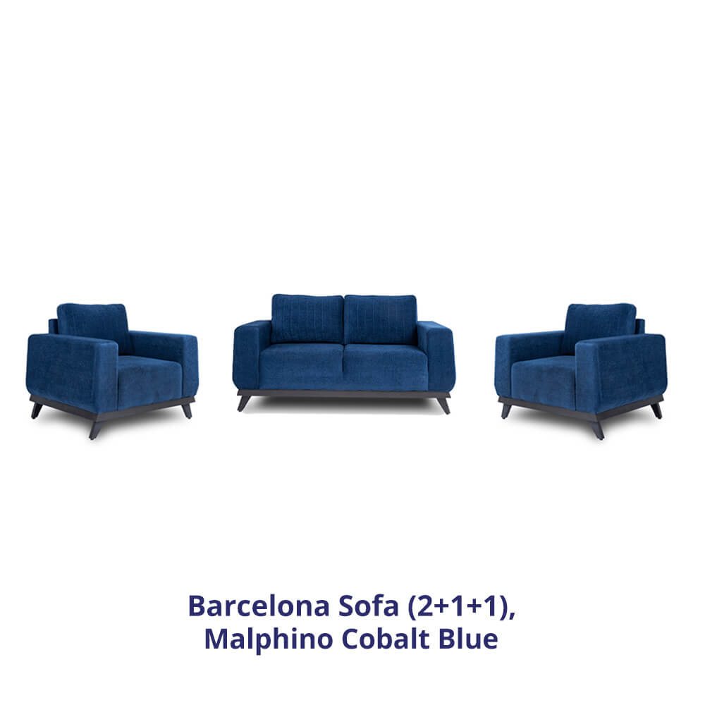 Wakefit Barcelona Sofa Set (2+1+1)