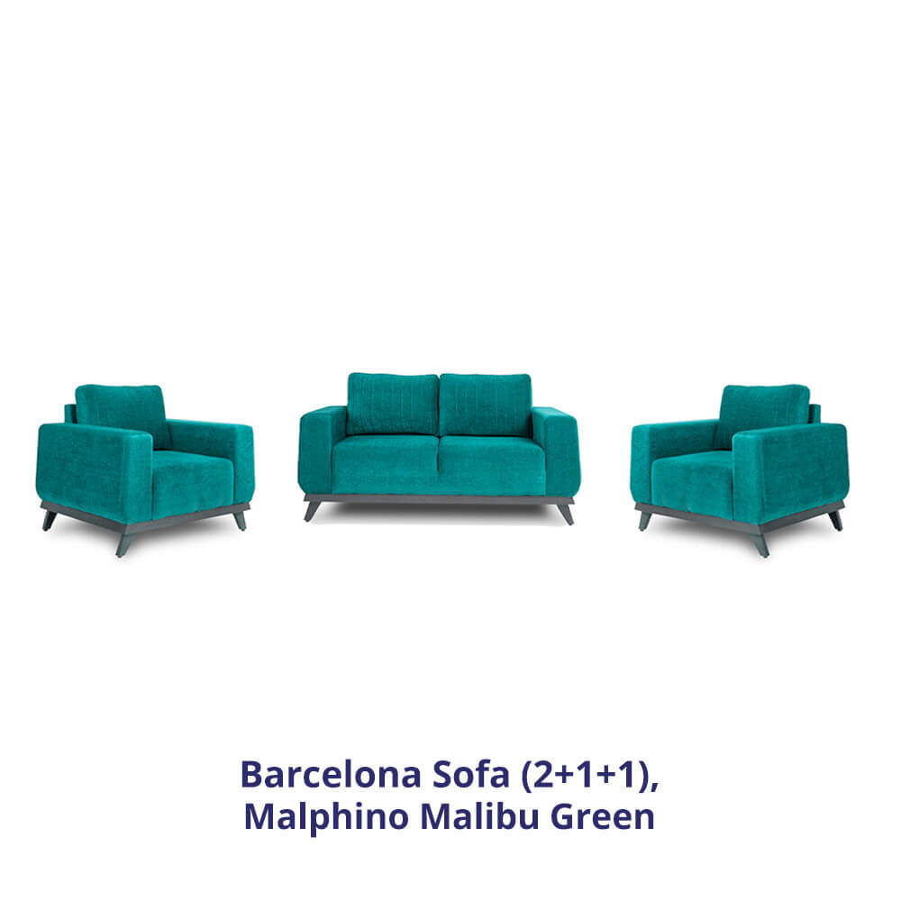 Wakefit Barcelona Sofa Set (2+1+1)