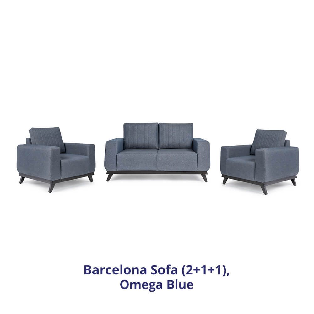 Wakefit Barcelona Sofa Set (2+1+1)
