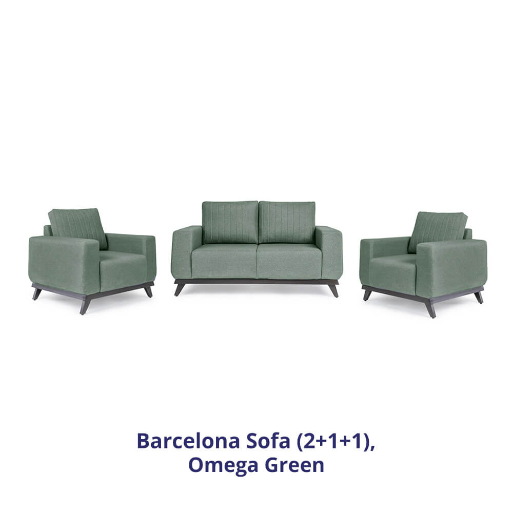 Wakefit Barcelona Sofa Set (2+1+1)