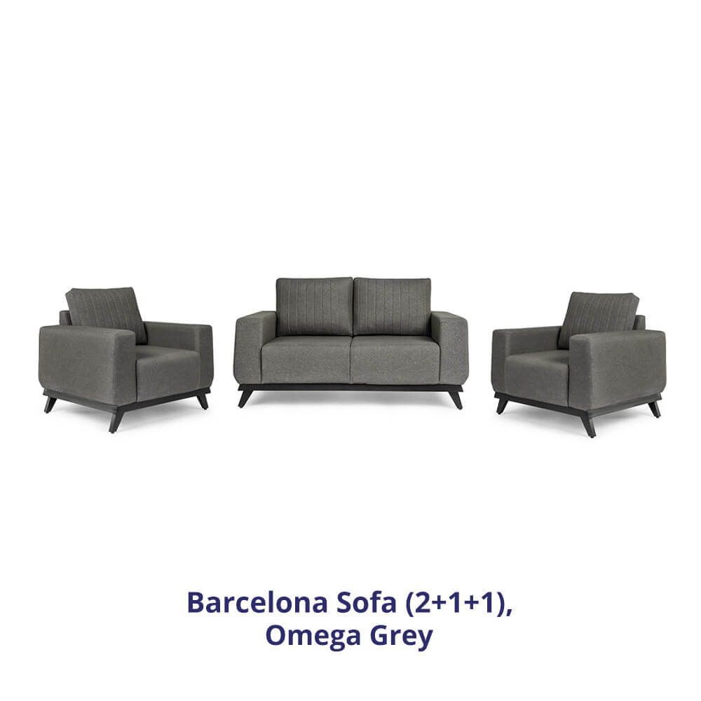 Wakefit Barcelona Sofa Set (2+1+1)