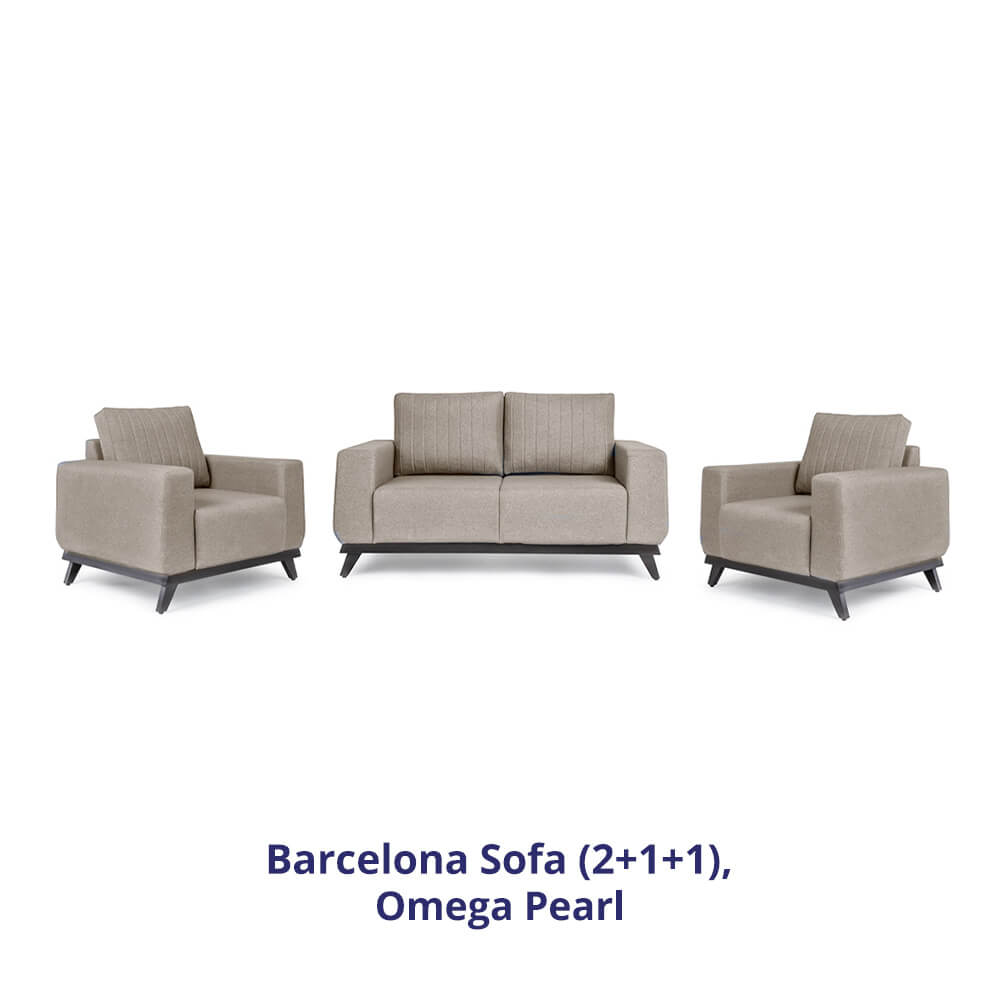 Wakefit Barcelona Sofa Set (2+1+1)
