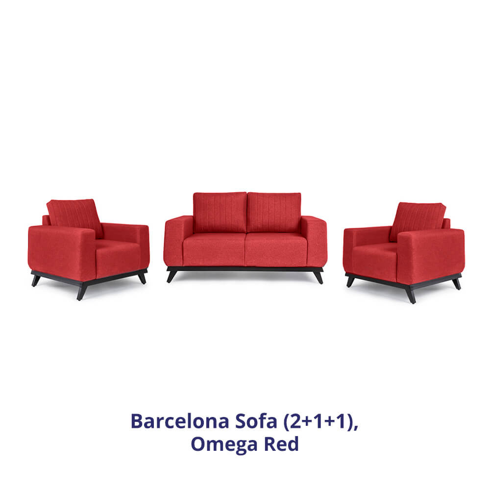 Wakefit Barcelona Sofa Set (2+1+1)