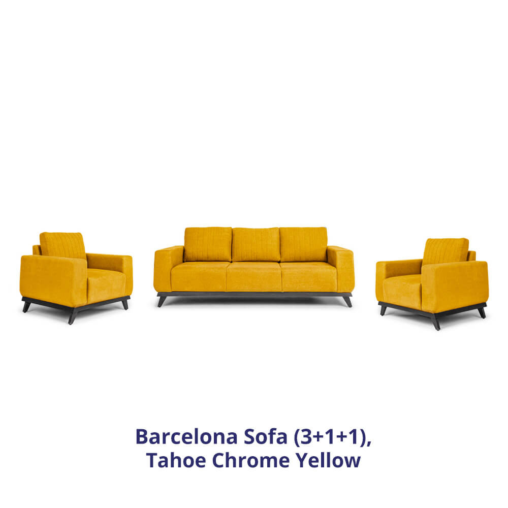 Wakefit Barcelona Sofa Set (3+1+1)