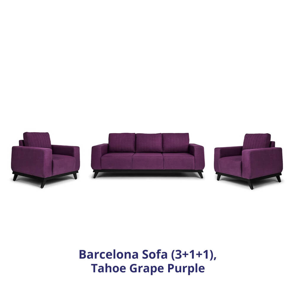 Wakefit Barcelona Sofa Set (3+1+1)