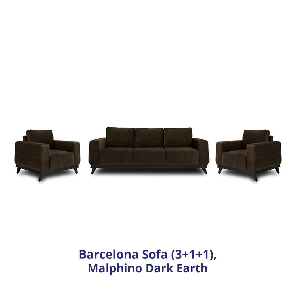 Wakefit Barcelona Sofa Set (3+1+1)