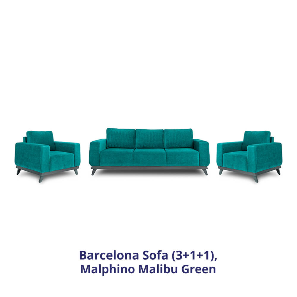 Wakefit Barcelona Sofa Set (3+1+1)