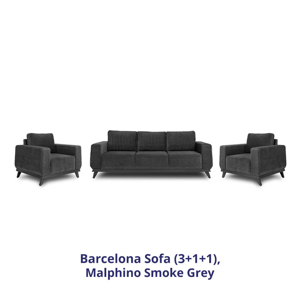 Wakefit Barcelona Sofa Set (3+1+1)